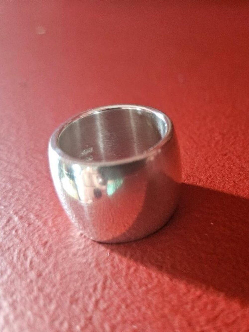 Extra Wide Band Silver Ring